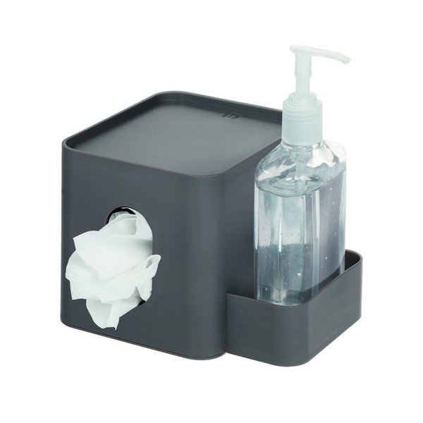 Pilka dėžutė servetėlėms iDesign Caddy-image-2