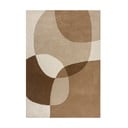 Rankų darbo rudos spalvos/smėlio spalvos iš vilnos kilimas 200x290 cm Glow – Flair Rugs
