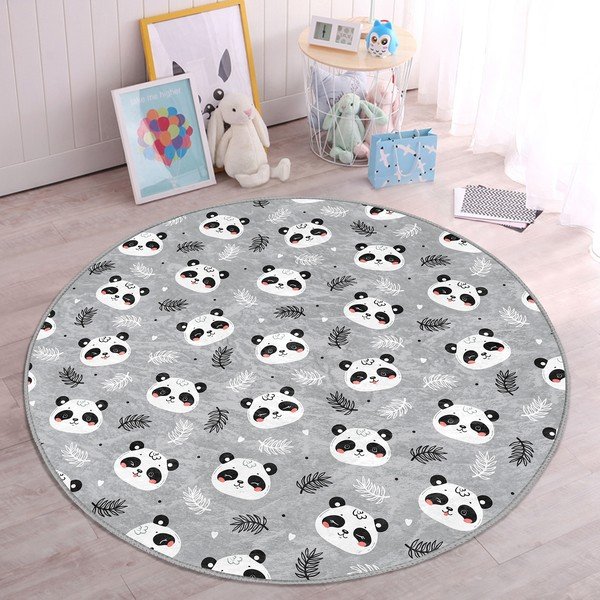 Vaikiškas kilimas pilkos spalvos ø 120 cm Comfort – Mila Home-image-2