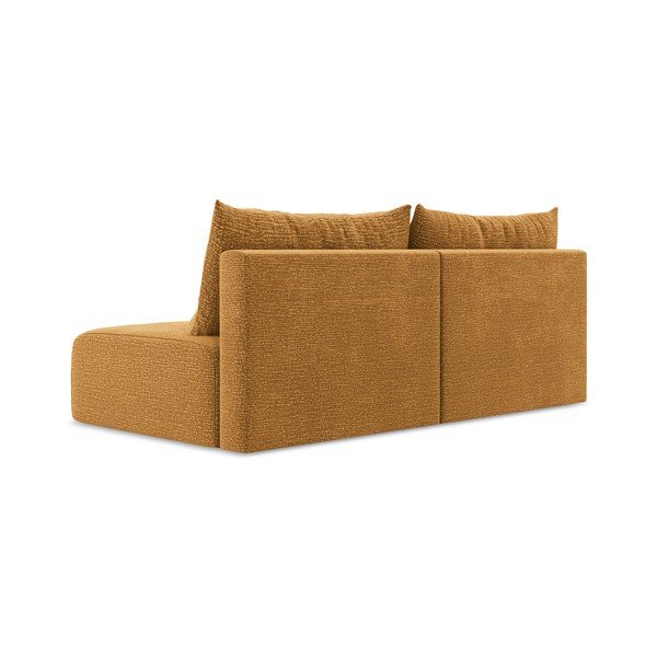 Oranžinės spalvos sulankstoma/su sandėliavimo vieta sofa 216 cm Kalena – Makamii-image-4