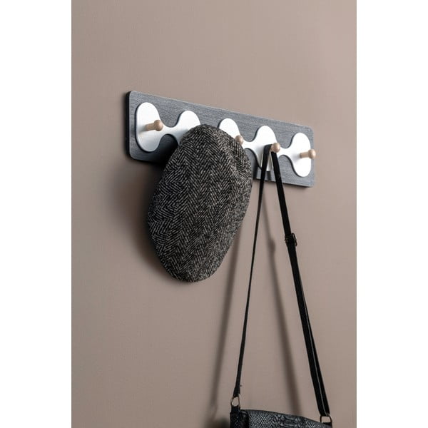 Juodos spalvos sieninė lentyna 48 cm Rizar  – PT LIVING-image-1