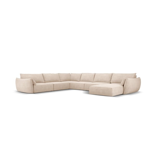 Smėlio spalvos kampinė sofa (kairysis kampas) Vanda - Mazzini Sofas-image-2