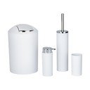 Baltos spalvos iš plastiko vonios reikmenų rinkinys Calvo – Wenko