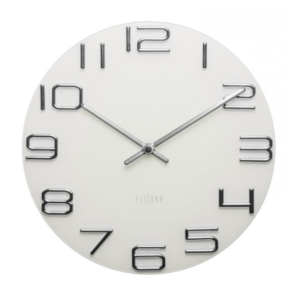 Laikrodžio numeriai Sidabrinis, 30 cm