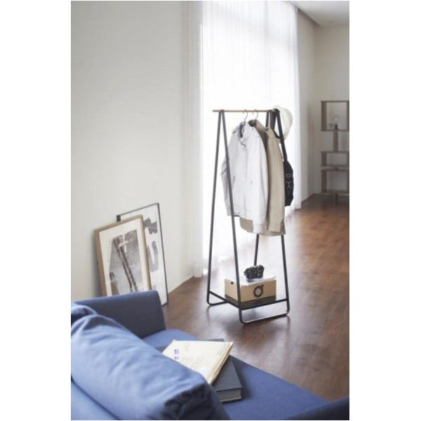 Iš metalo drabužių kabykla juodos spalvos Tower – YAMAZAKI-image-1