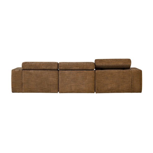 Konjako rudos spalvos reguliuojama kampinė sofa (su dešiniuoju kampu/su gultu) Novi – WOOOD-image-2