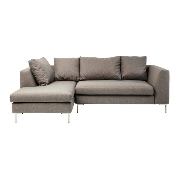 "Kare Design Bruno Panini" pilka kampinė sofa, plotis 250 cm, kairysis kampas