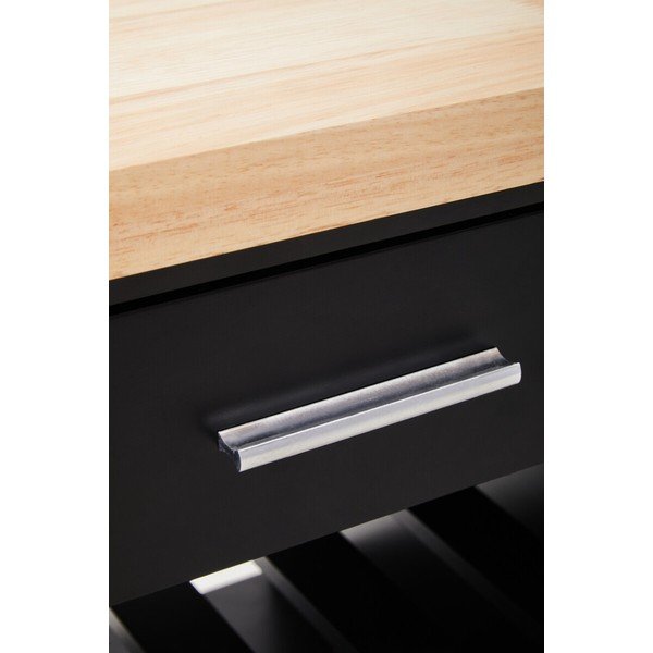 Iš kaučiukmedžio masyvo vežimėlis ant ratukų 48x105 cm Frankfurt – Premier Housewares-image-3