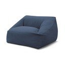 Tamsiai mėlynos spalvos sėdmaišis iš kordinio velveto Lilibet – Bobochic Paris