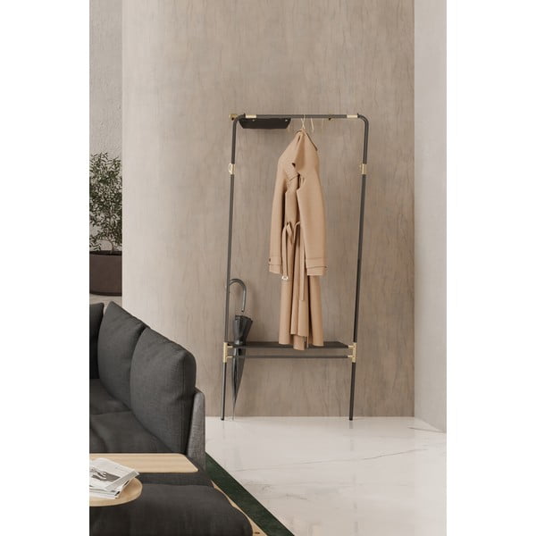 Iš metalo koridoriaus baldas juodos spalvos Lean On Me – UMAGE-image-1