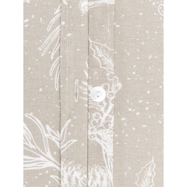 Smėlio spalvos flanelinė patalynė viengulei lovai Westwing Collection Animal Toile, 135 x 200 cm-image-3