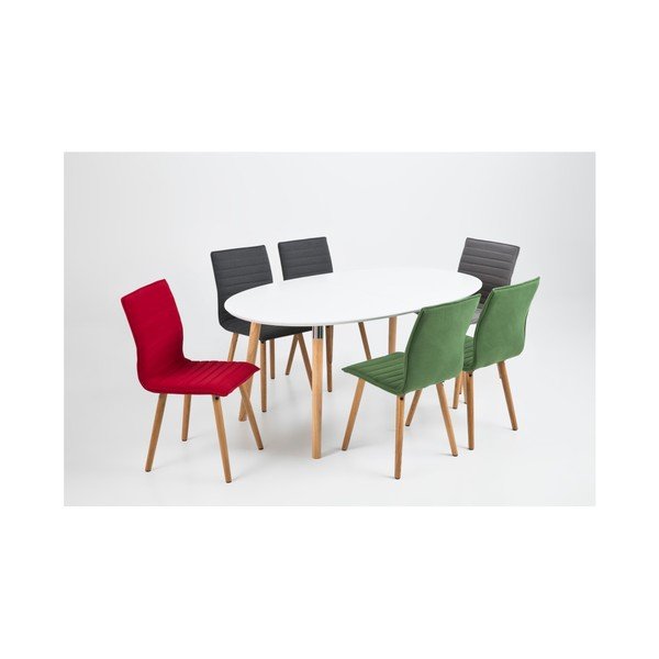 2 žalių "Actona Karla" valgomojo kėdžių rinkinys-image-1