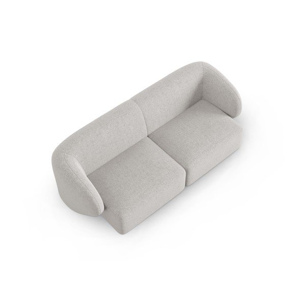 Šviesiai pilkos spalvos iš šenilinio audinio sofa 188 cm Paolo – Milo Casa-image-1