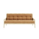 Garstyčių spalvos sofa lova 204 cm Grab Clear - Karup Design