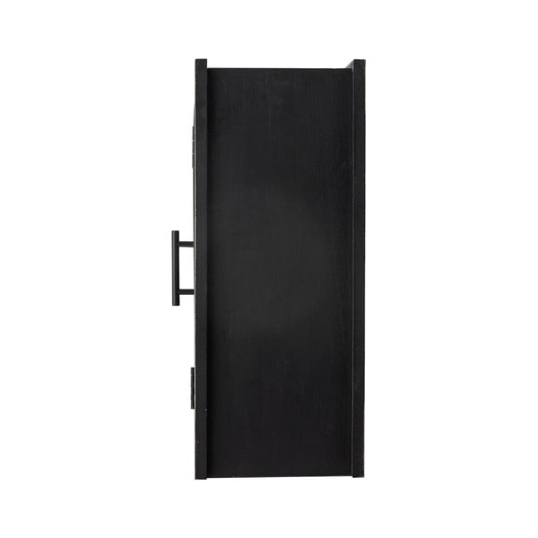 Iš kėnio masyvo pakabinama vitrina juodos spalvos 62x49x23 cm Lario – Bloomingville-image-4
