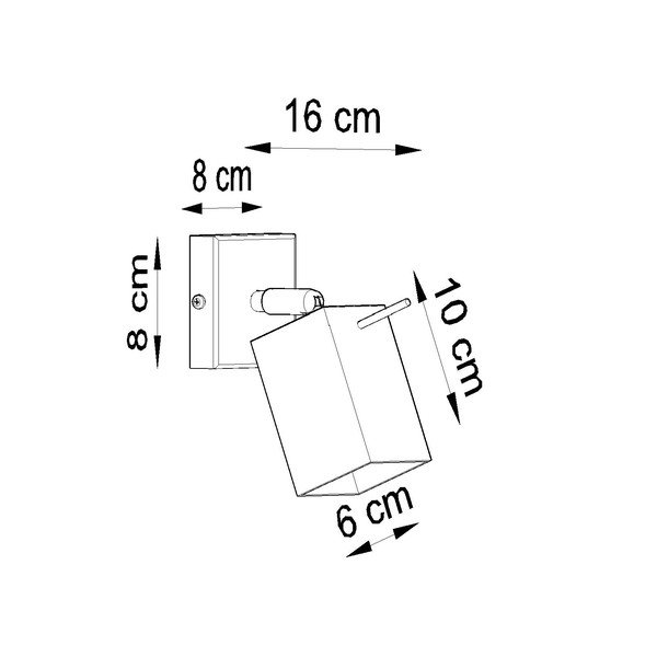 Juodas sieninis šviestuvas Sollux Toscana-image-4