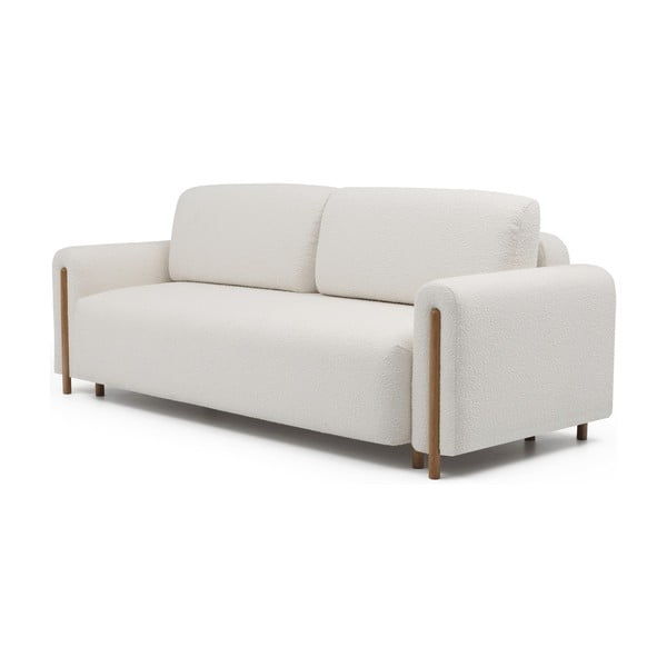 Dramblio kaulo spalvos iš boucle sulankstoma/su sandėliavimo vieta sofa 244 cm Arcadova – ELTAP-image-2