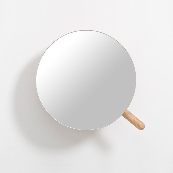 Sieninis didinantis veidrodis (5x) su medžio masyvo rėmu ø 18 cm Slimline – Wireworks