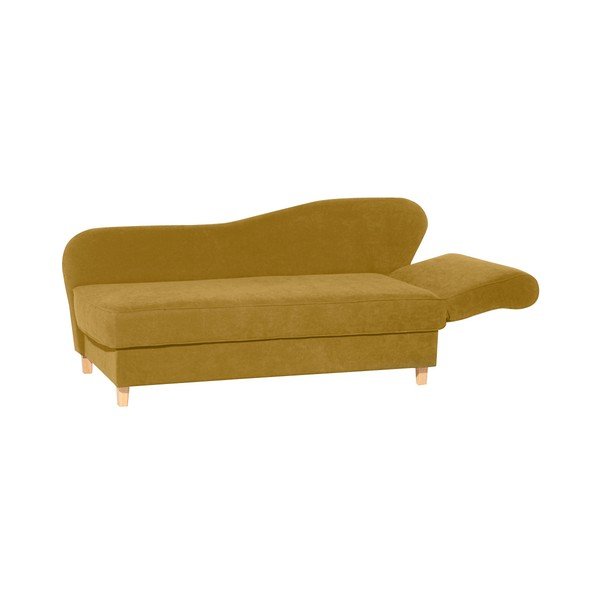 Geltonas poilsio krėslas Max Winzer Selma, kairysis kampas-image-3