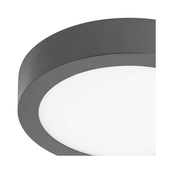 Pilkas apvalus lubinis šviestuvas SULION, ø 22,5 cm-image-2