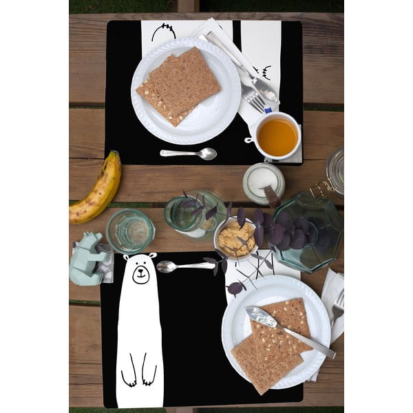 2 padėkliukų rinkinys Little Nice Things Bears-image-1