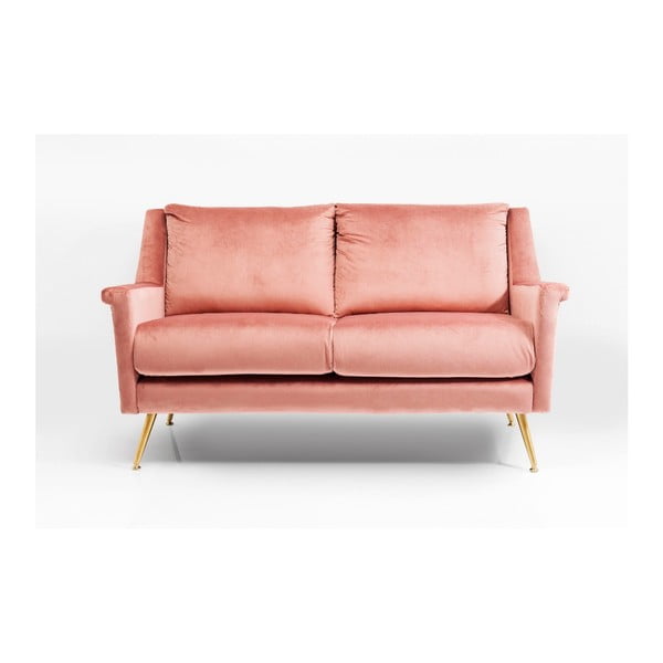 Rožinė dvivietė sofa "Kare Design" San Diegas
