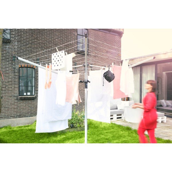Sidabrinės spalvos sodo skalbinių džiovykla 50 m Lift-o-Matic Advance – Brabantia-image-4