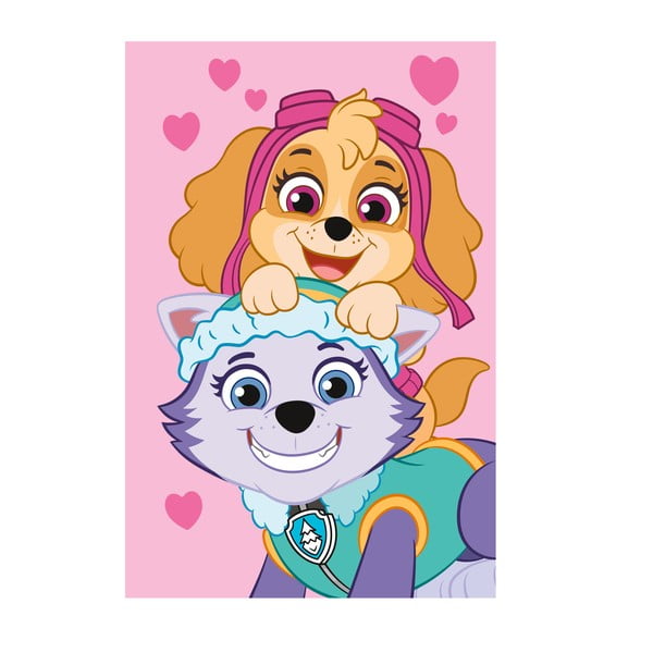 Fleece tipo vaikiškas pledas 100x150 cm Paw Patrol – Jerry Fabrics