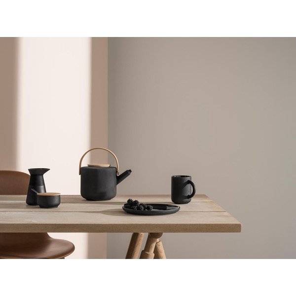 Juodos spalvos iš molio arbatinukas 1,25 l Theo – Stelton-image-3