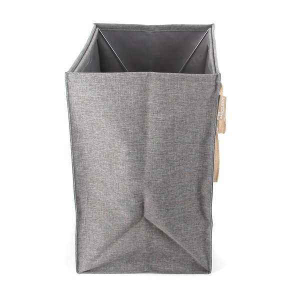 Pilkos spalvos iš tekstilės skalbinių krepšys 53 l Laundry Hub Tweed – Rolser-image-4