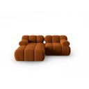 Sofa oranžinės spalvos iš velveto 191 cm Bellis – Micadoni Home