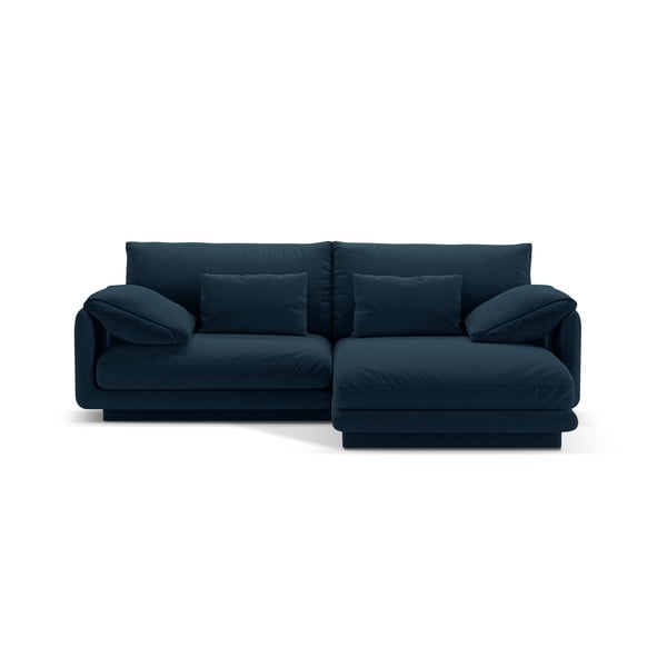 Kampinė sofa tamsiai mėlynos spalvos (su dešiniuoju kampu) Torino – Micadoni Home