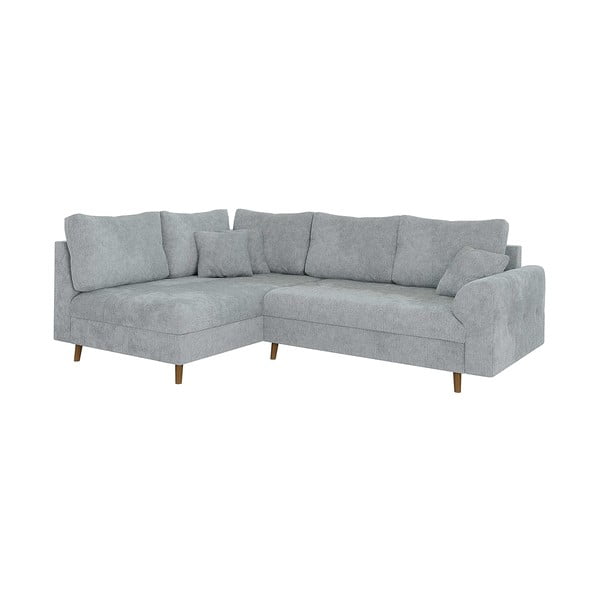 Šviesiai pilkos spalvos kampinė sofa (su kairiuoju kampu) Ariella – Ropez