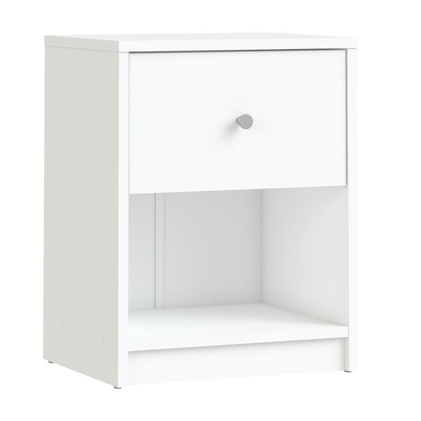 Baltas naktinis staliukas su lentynomis May - Tvilum-image-2