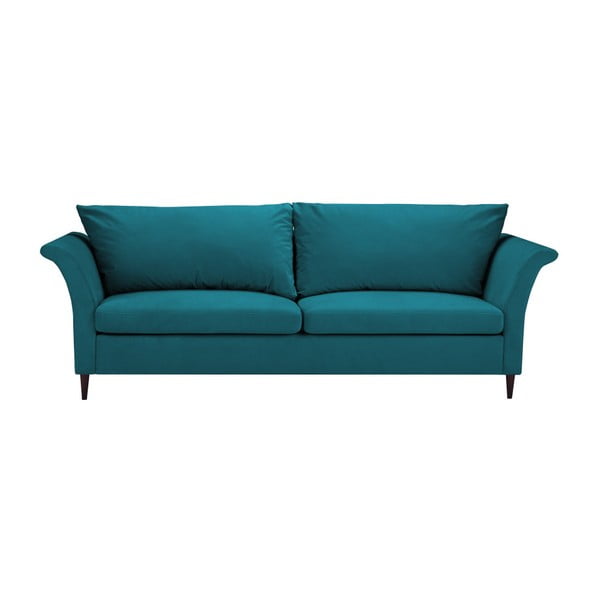 Turkio spalvos 3 vietų sofa-lova su saugykla Mazzini Sofos Peony