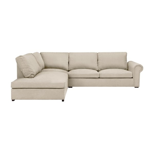 Smėlio spalvos Windsor & Co Sofos Hermes kampinė sofa, kairysis kampas
