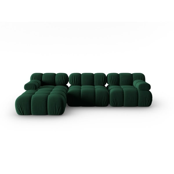 Sofa žalios spalvos iš velveto 285 cm Bellis – Micadoni Home