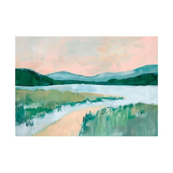 Paveikslas 70x100 cm Gouache Lake – Styler