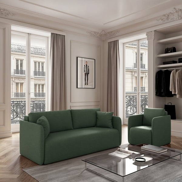 Žalios spalvos krėslas Chaum – Rodier-image-1