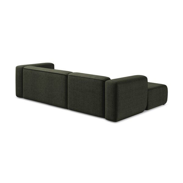 Žalios spalvos kampinė sofa (su kairiuoju kampu/su gultu) Ekahi – Makamii-image-4