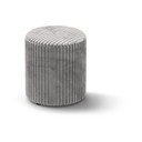 Šviesiai pilkos spalvos iš kordinio velveto pufas Dia – Micadoni 