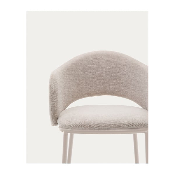 Kreminės spalvos baro taburetė (sėdynės aukštis 65 cm) Maina – Kave Home-image-2