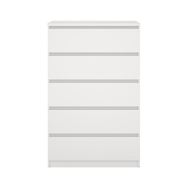 Baltos spalvos šoninė spintelė 77x121x50 cm Naia – Tvilum-image-3