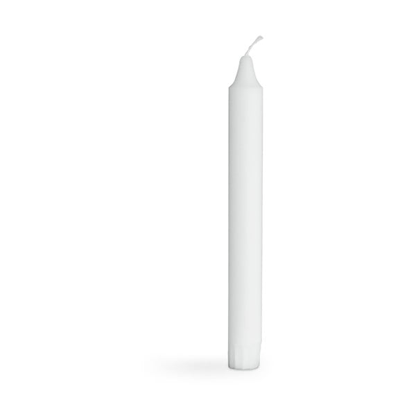 10 baltų ilgų žvakių rinkinys Kähler Design Candlelight, aukštis 20 cm