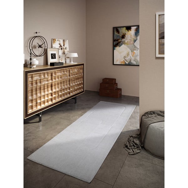 Rankų darbo iš vilnos kilimas kreminės spalvos 80x250 cm Charlotte – Villeroy&Boch-image-1