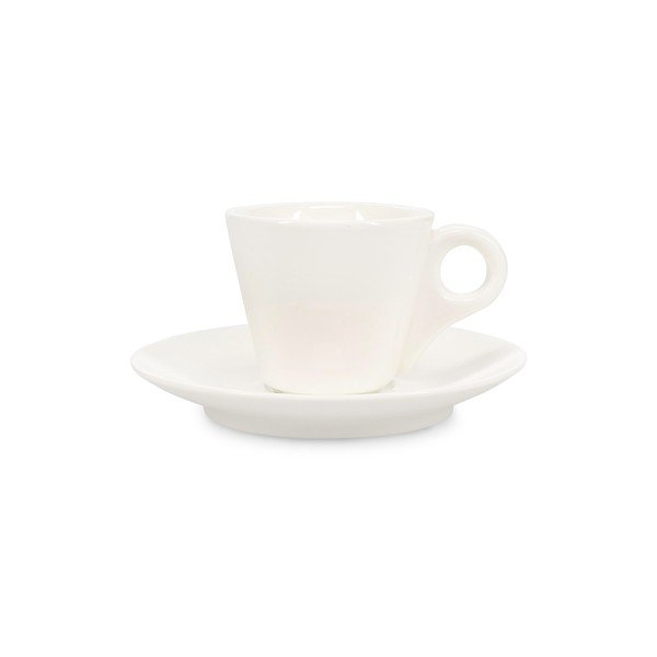 Baltos spalvos iš porceliano puodelis espreso 80 ml Barista – BonBistro-image-2