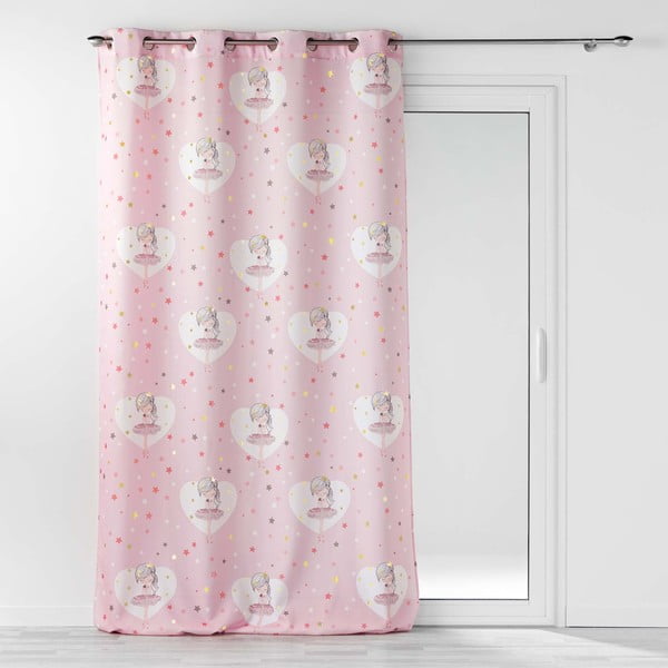Rožinės spalvos vaikiška užuolaida 140x260 cm Petite Etoile – douceur d'intérieur