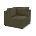 Iš kordinio velveto modulinė sofa šviesiai žalios spalvos (kintama) Nihad modular – Bobochic Paris