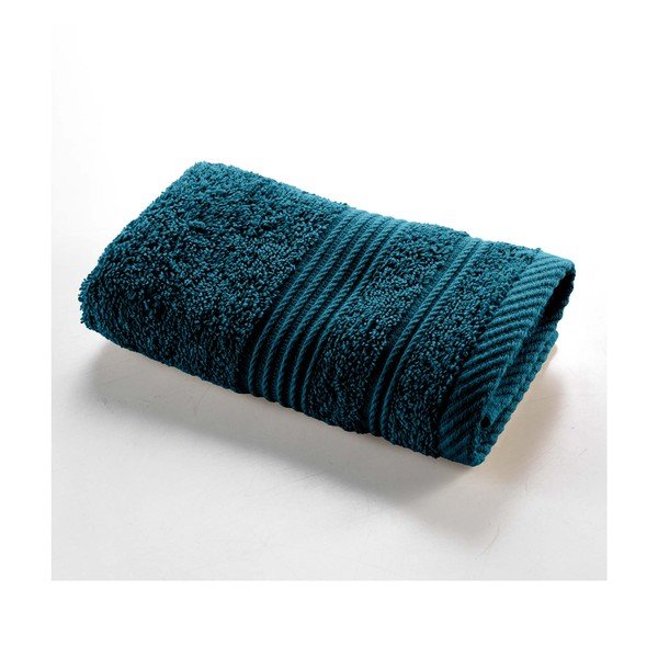 Tamsiai mėlynos spalvos iš frote audinio iš medvilnės rankšluostis 30x50 cm Tendresse – douceur d'intérieur