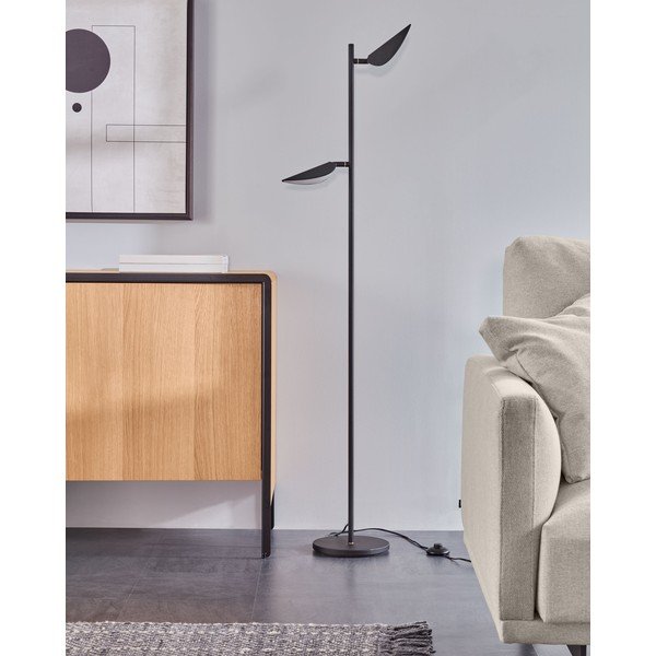 Juodos spalvos pastatomas šviestuvas LED (aukštis 150 cm) Veleira – Kave Home-image-1